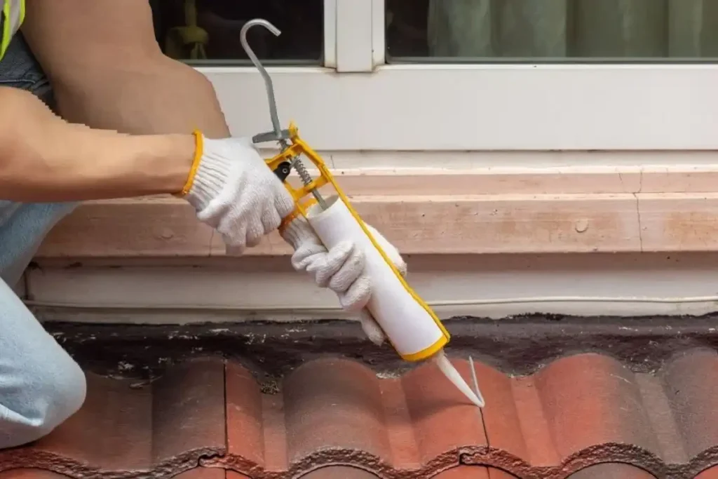 Como Selar Infiltrações no Telhado com um Selante de Silicone 3 em 1